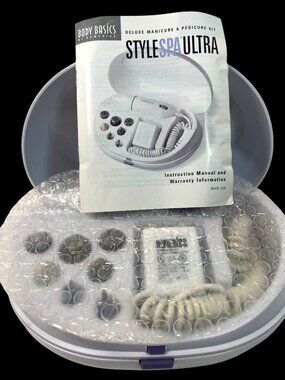 Body Basics By Homedics Style Spa Ultra Deluxe Manicure & Pedicure Kit With Case